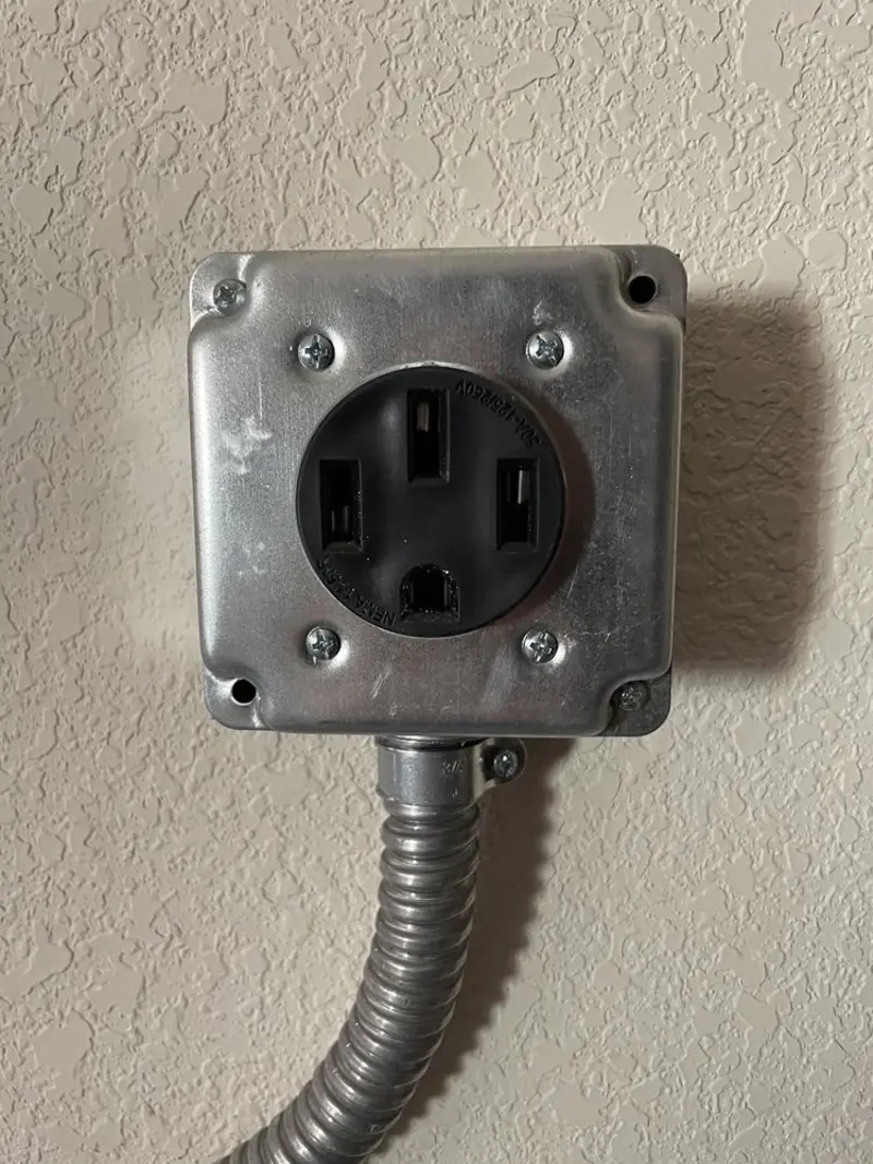 NEMA 14-50 outlet installed for Electrical Panel Upgrade in South Venice