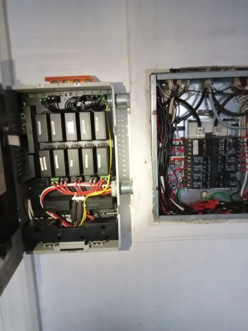 Electrical panel upgrade completed for Security Camera Wiring in South Venice